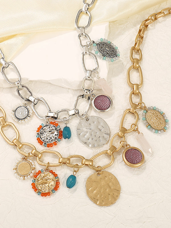 Collier géométrique à chaîne