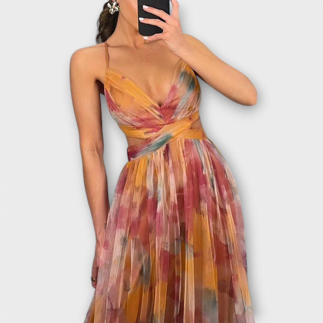 Vivien | Robe maxi en mesh élégante pour femmes