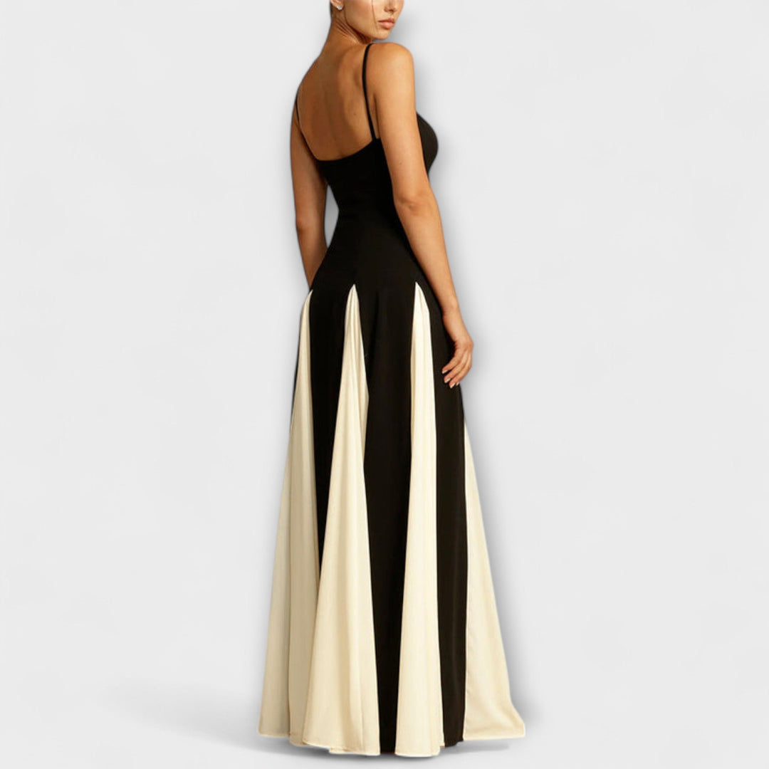 Ember - Robe maxi A-line classique avec détails en tulle