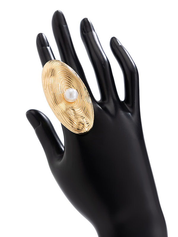 Bague géométrique couleur unie