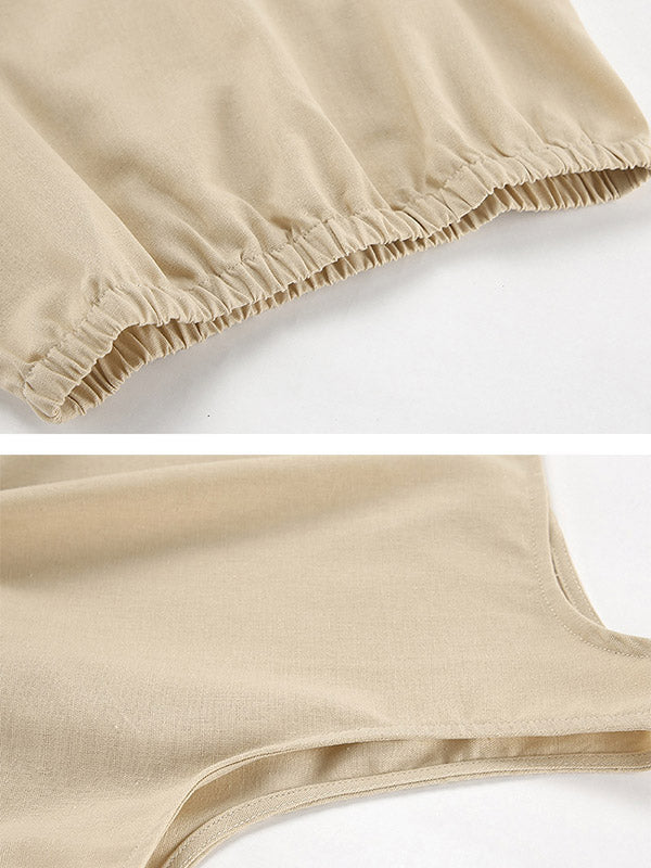 Ensemble deux pièces avec gilet à col rond et pantalon taille haute fendu sur le côté, élasticité ample, couleur unie