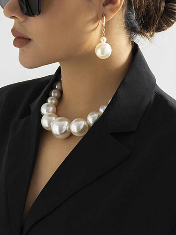 Collier perlé à perles