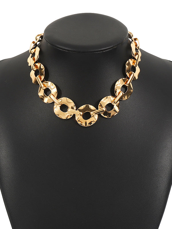 Collier géométrique normcore, à chaîne
