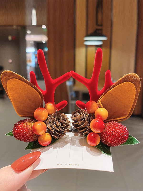 Couvre-chef d'élan fait à la main de Noël 10 couleurs