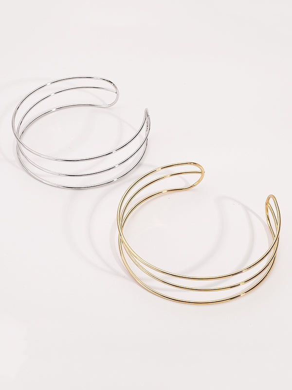 Normcore géométrique ringent collier ras du cou colliers accessoires