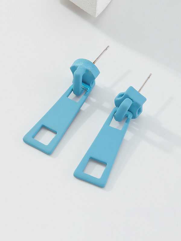Boucles d'oreilles décontractées couleur unie