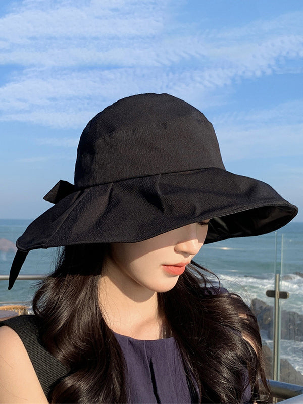 Chapeau pliable anti-UV à larges bords