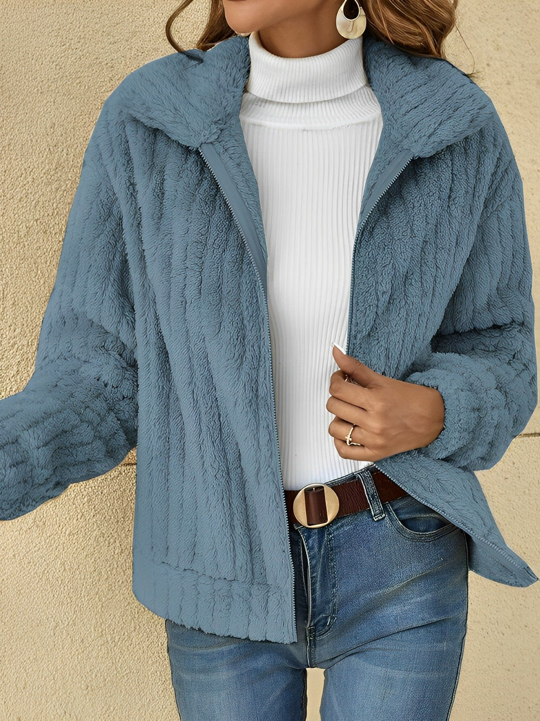 Manteau en Teddy Douillet pour Femmes | Décontracté