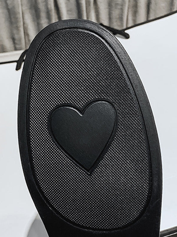 Mocassins à bout carré à coupe peu profonde