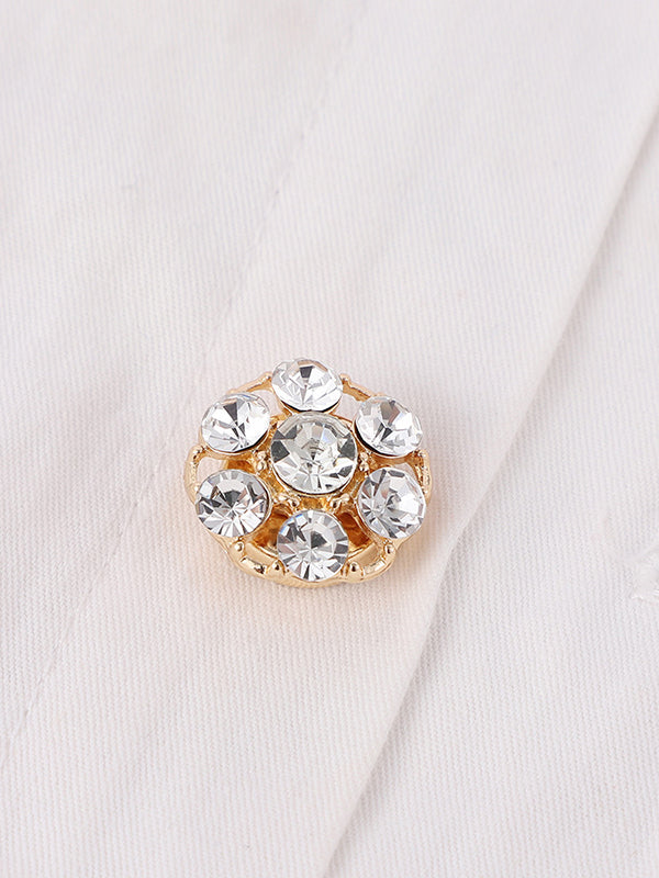 Accessoires de boutons de manchette amovibles avec strass