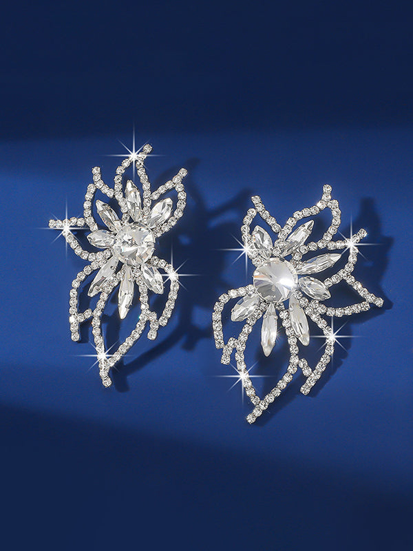 Boucles d'oreilles pendantes en forme de fleur