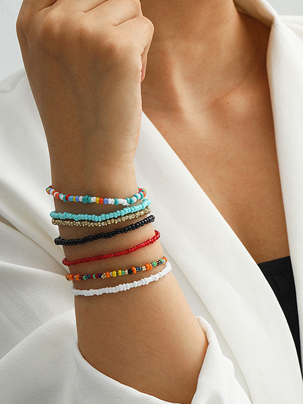 Bracelet multicolore à perles