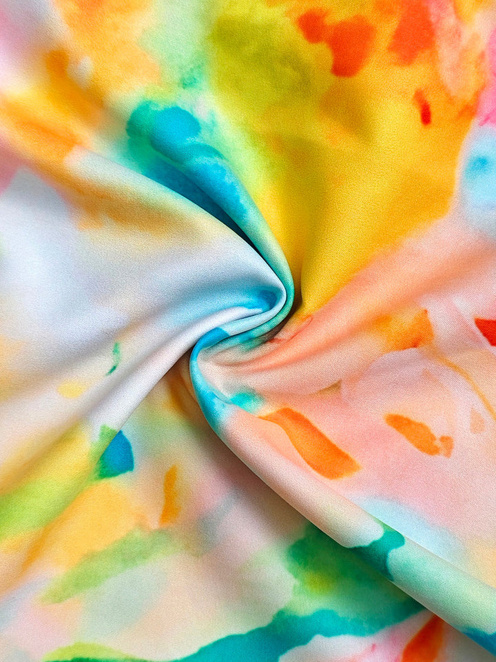 Robe chemise boutonnée plissée imprimée coupe trapèze, à manches longues, à poches, à col revers, couleur contrastée