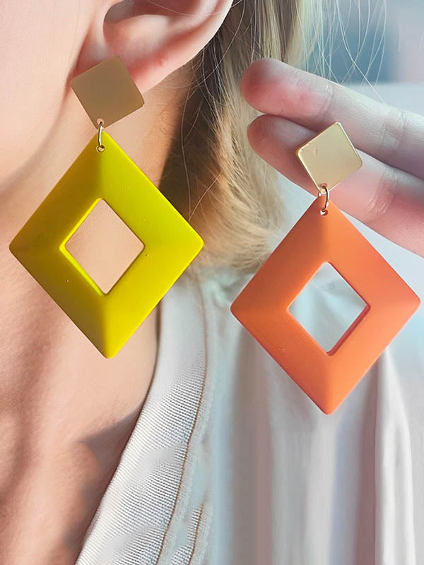 Boucles d'oreilles géométriques