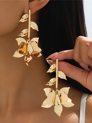 Boucles d'oreilles en forme de fleur