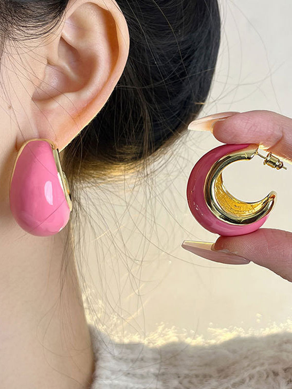 Boucles d'oreilles pendantes géométriques
