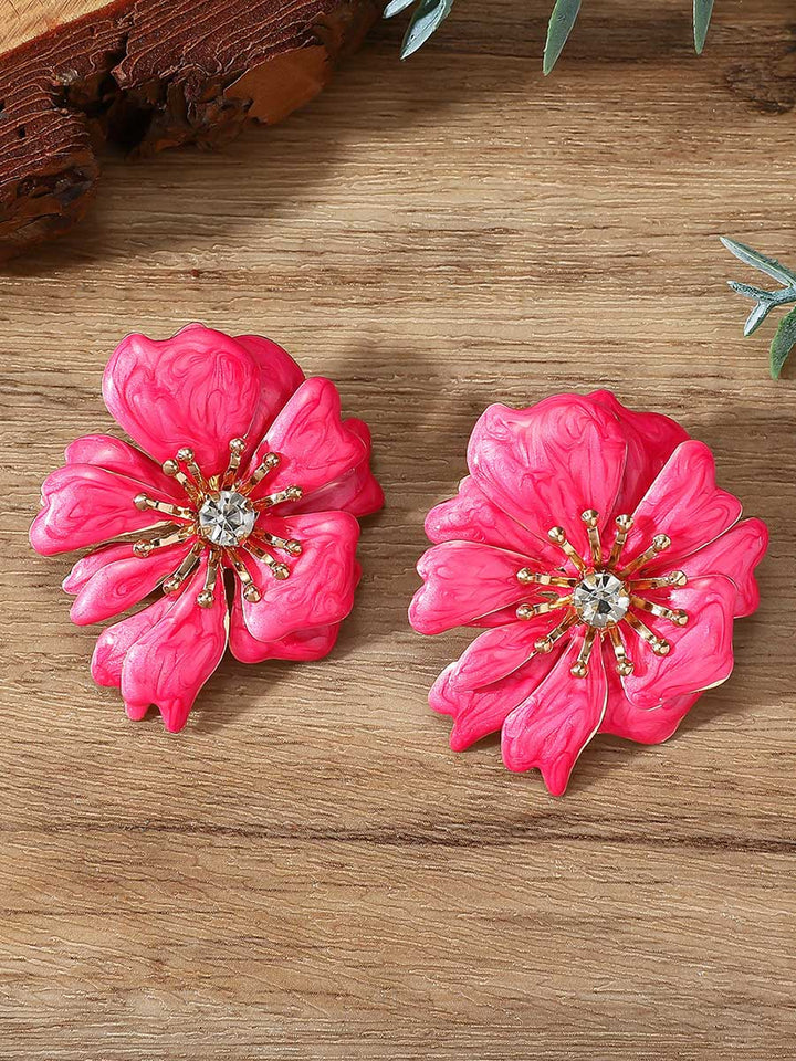 Boucles d'oreilles en forme de fleur