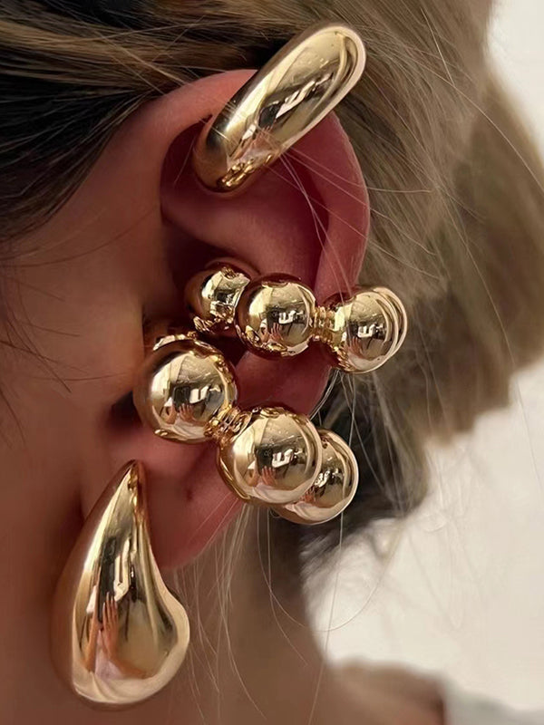 Boucles d'oreilles géométriques brillantes