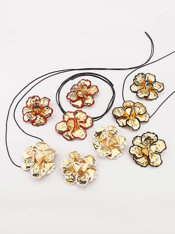 Collier noué en forme de fleur
