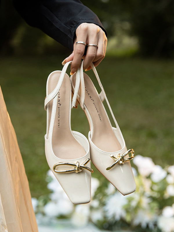 Sandales à bout carré et à empiècements, chaussures à brides