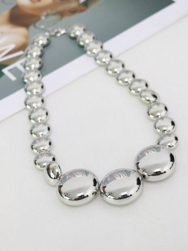Collier brillant couleur unie