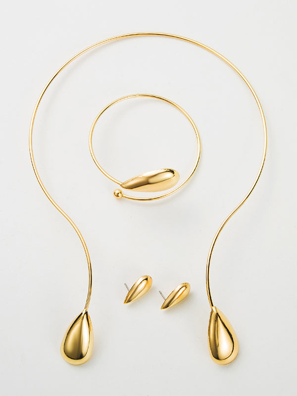Accessoires de bracelets géométriques, boucles d'oreilles pendantes, accessoires de colliers, 4 pièces