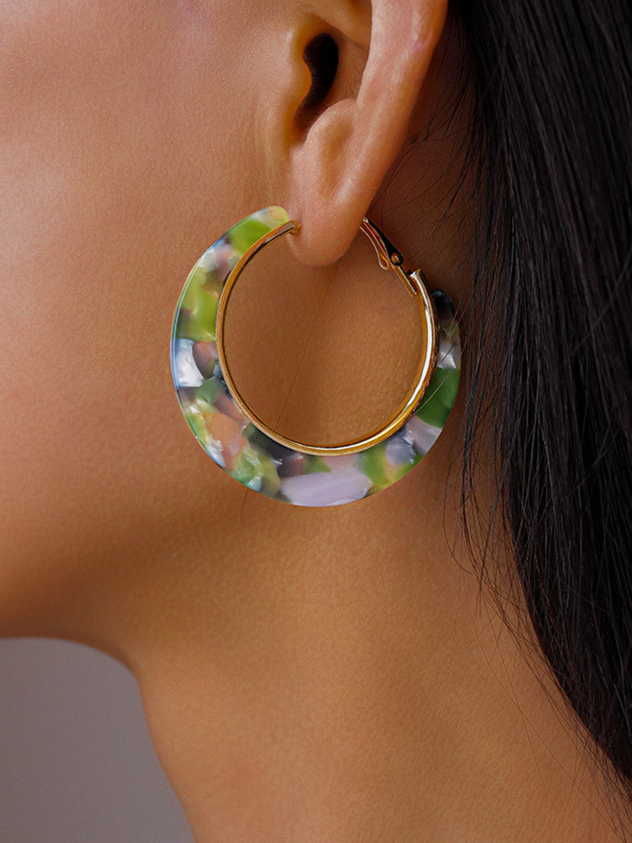Accessoires pour boucles d'oreilles créoles tie-dye
