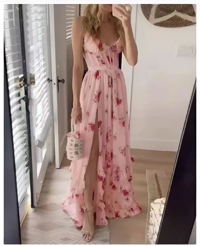 Joy | Robe de demoiselle d'honneur à motif floral