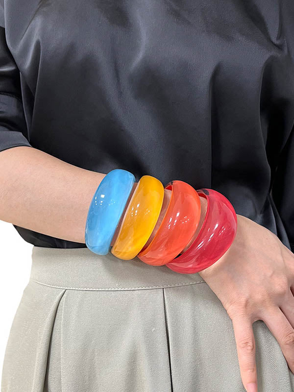 Parure bracelet et bague géométrique