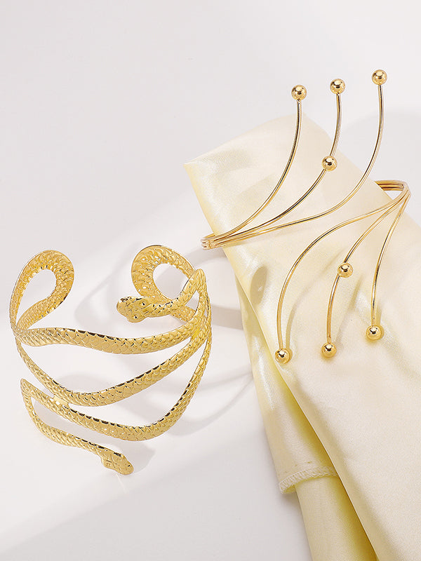 Accessoires de brassard géométriques réglables en forme de serpent