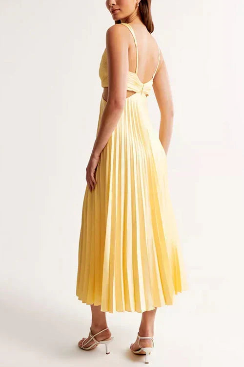 Rhiannon - Robe Maxi à Taille Haute et Décolleté en V