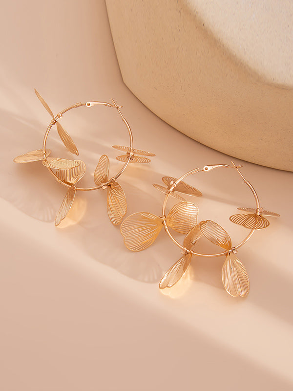 Boucles d'oreilles pendantes géométriques