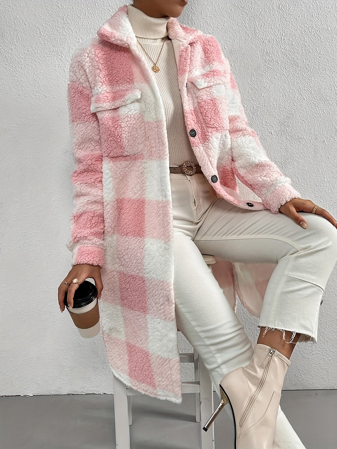 Manteau Teddy Femme En Taille Surdimensionnée | Chaud