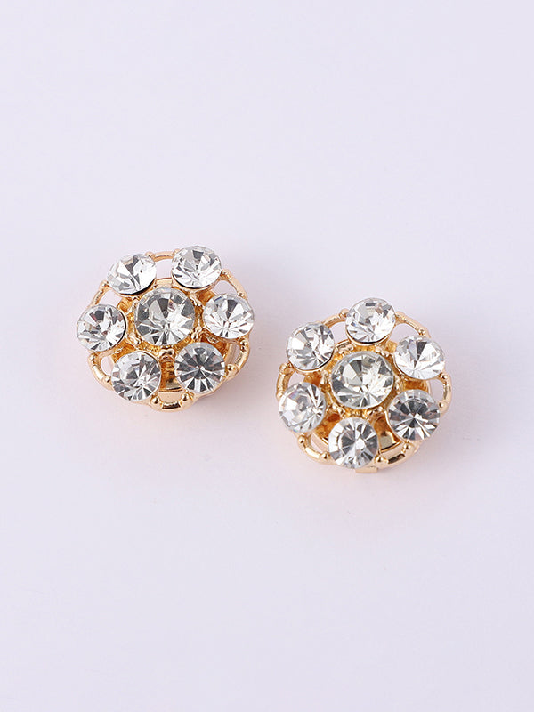 Accessoires de boutons de manchette amovibles avec strass