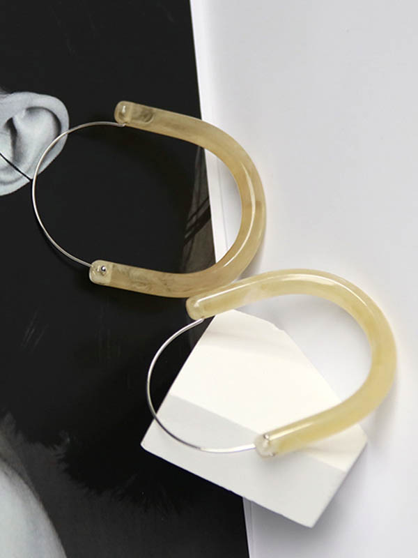 Boucles d'oreilles pendantes géométriques
