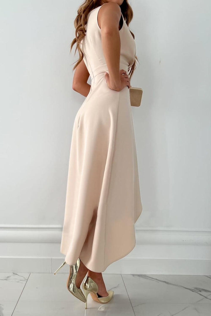 Robe Midi Sans Manches Pour Invitées de Mariage