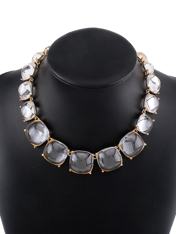 Collier géométrique délicat