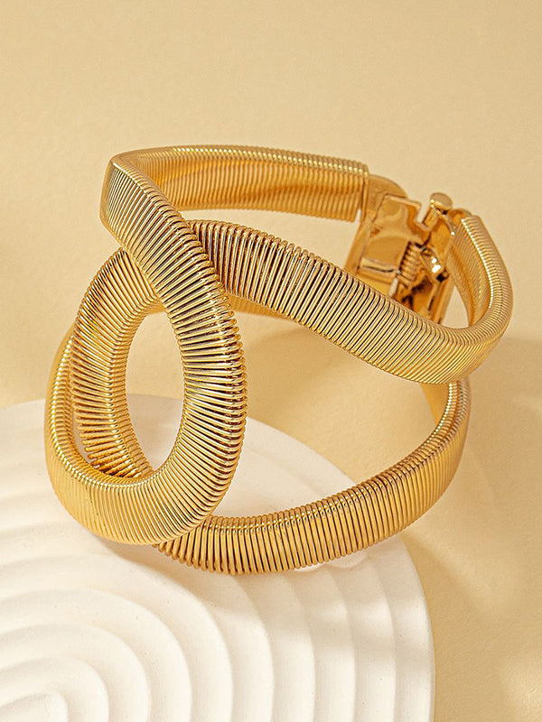 Bracelet réglable ajouré à chaîne, taille ronde