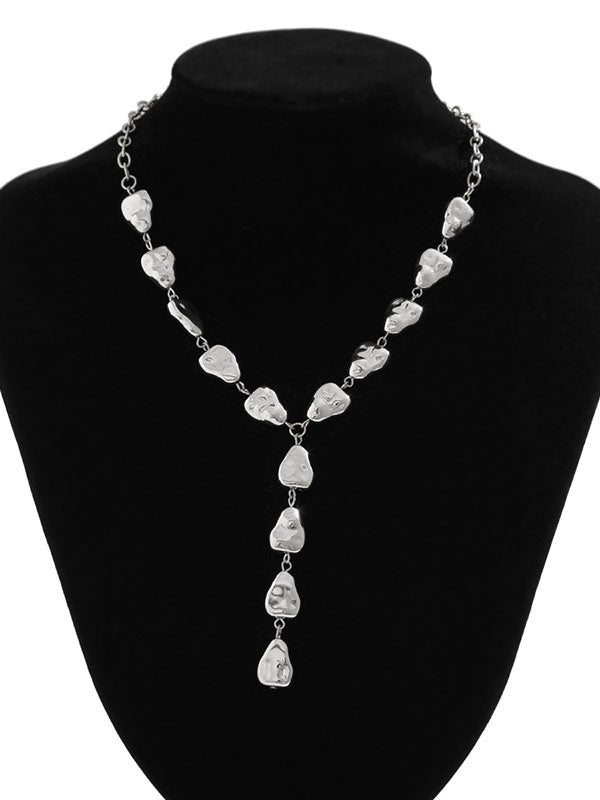 Collier géométrique normcore, à chaîne