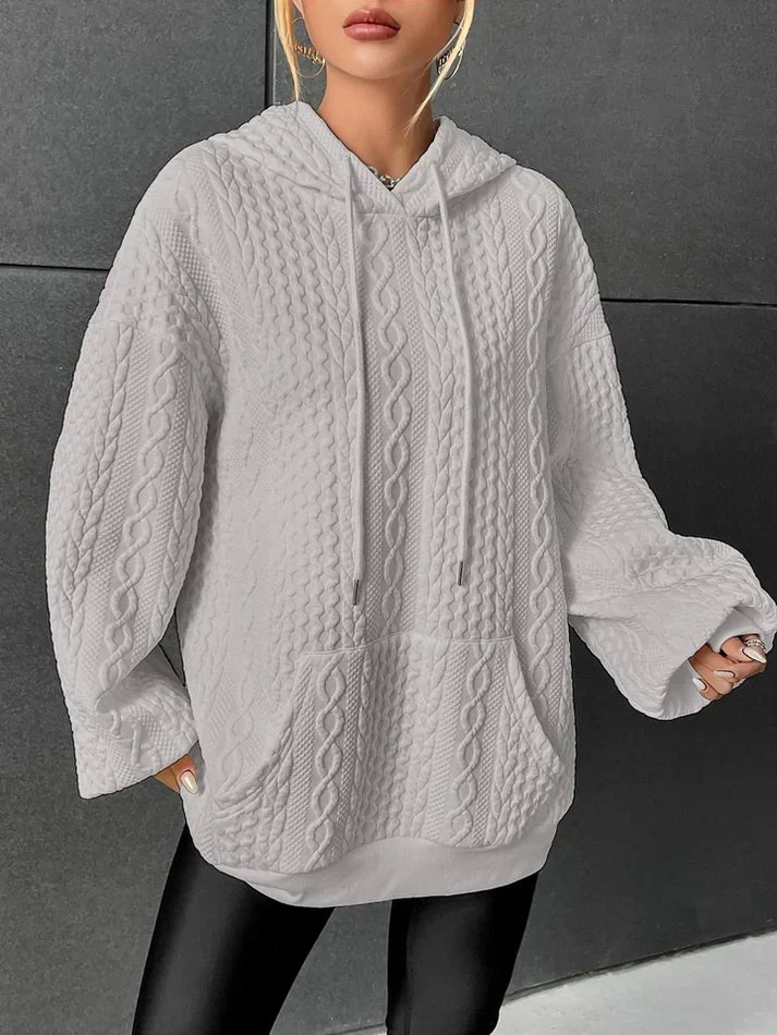 Viktoria - pull en tricot pour femmes avec capuche
