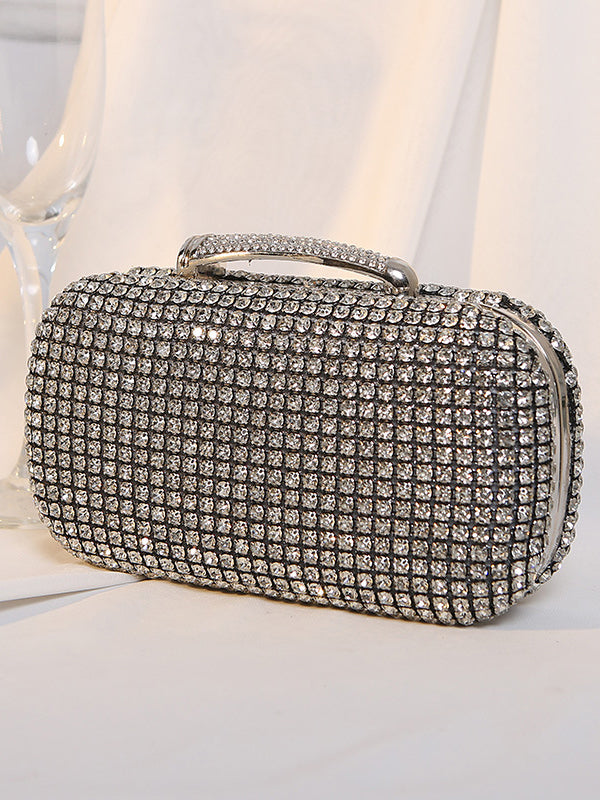 Sac à main à chaîne, à strass
