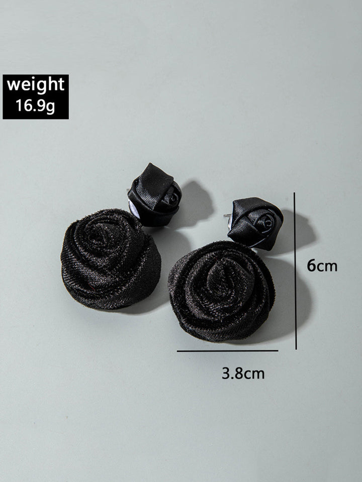 Boucles d'oreilles pendantes en forme de fleur