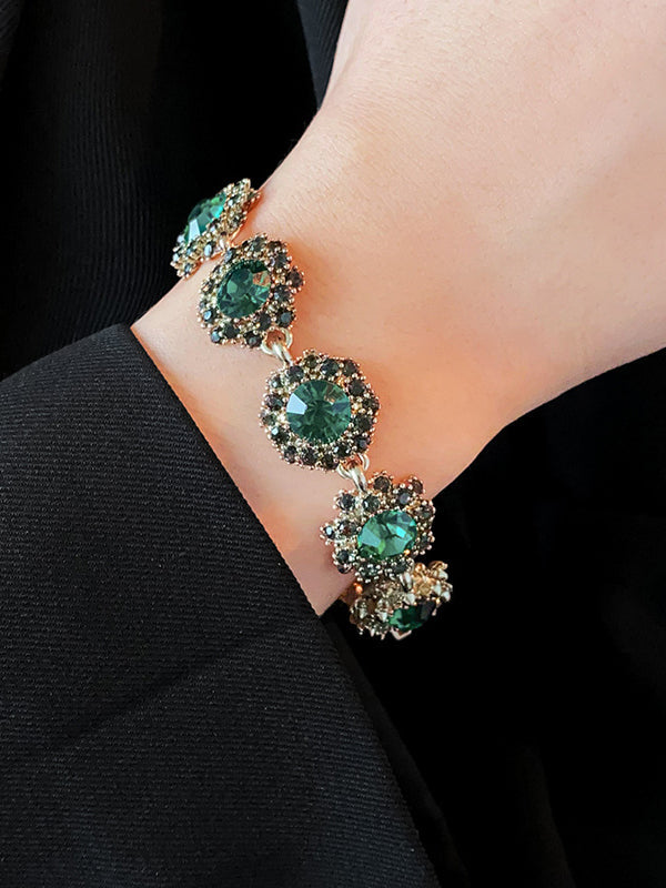 Bracelet géométrique à strass