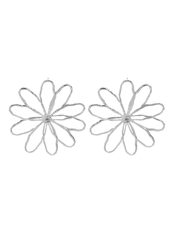 Boucles d'oreilles pendantes en forme de fleur
