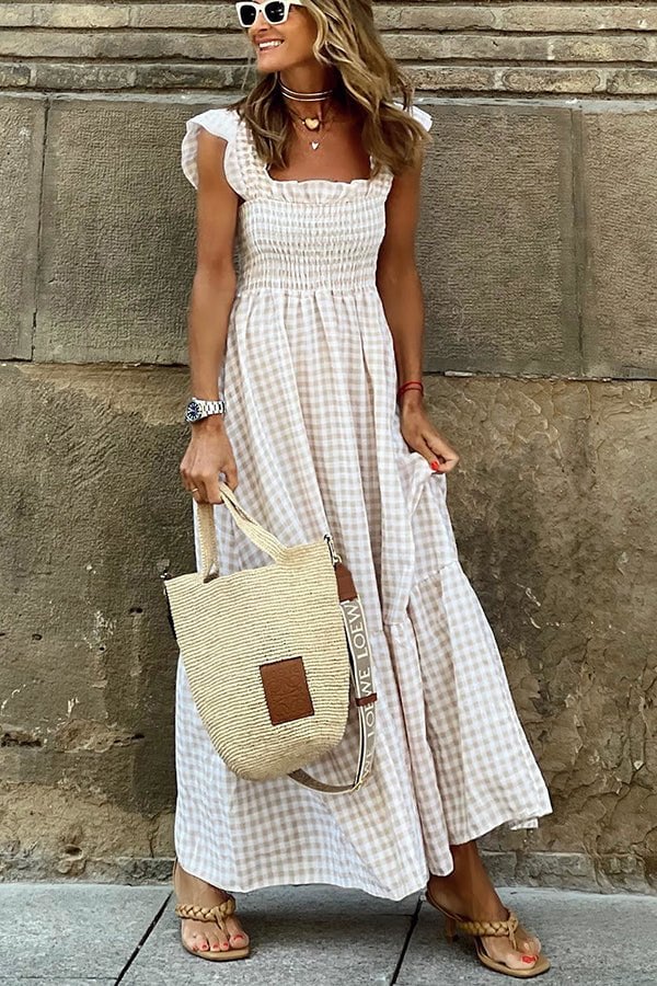 Hallie - Robe maxi rayée pour femmes
