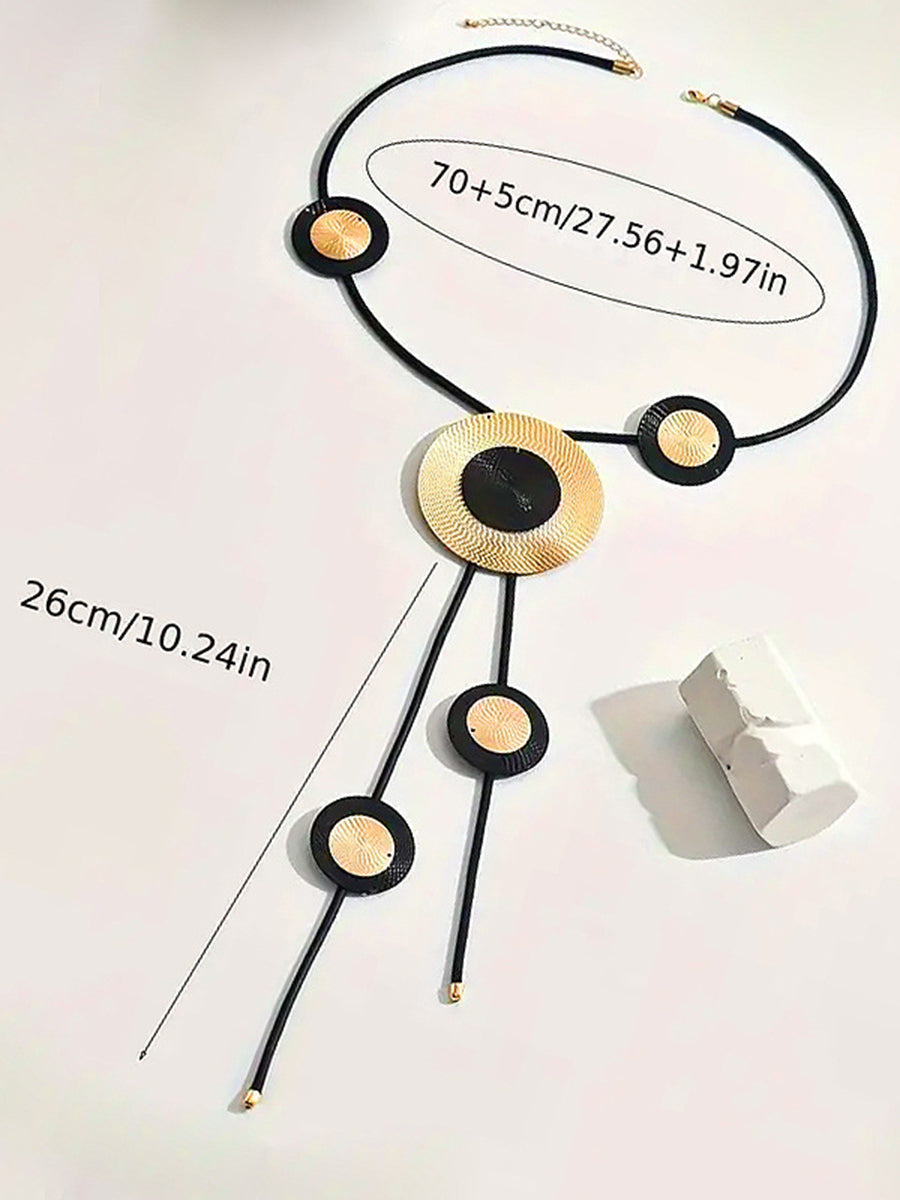 Collier géométrique taille ronde