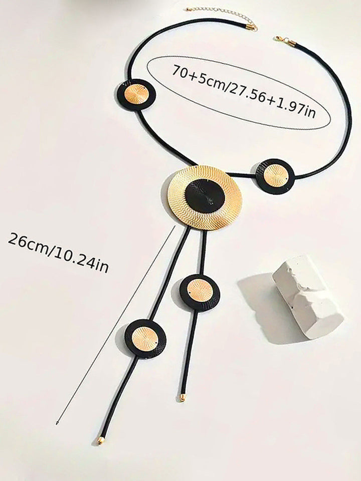 Collier géométrique taille ronde