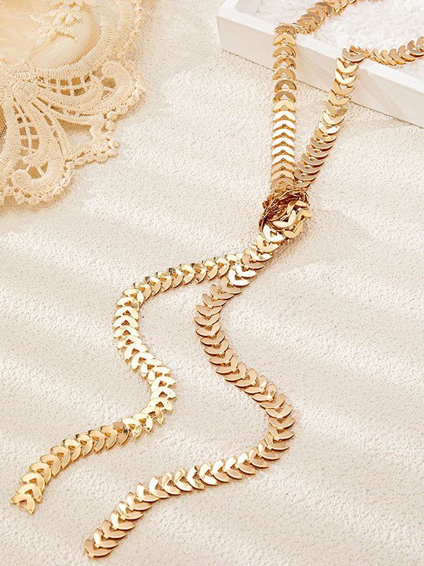 Collier géométrique à nœud