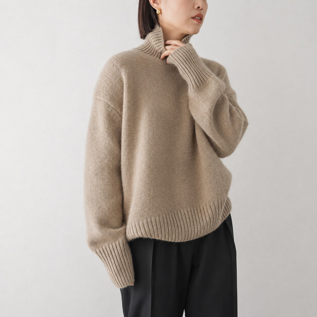 Lea - Pull à col roulé confortable pour femmes