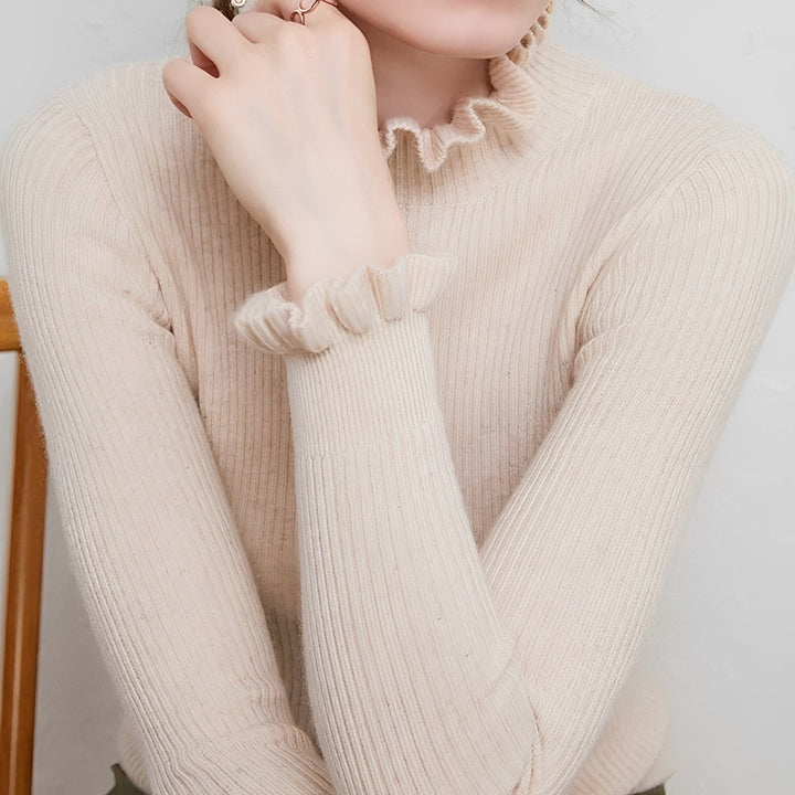 Alva - Pull féminin élégant avec col roulé